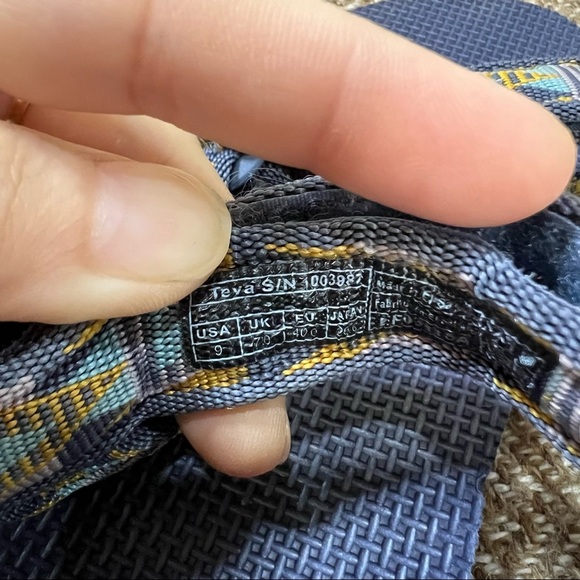 TEVA WOMEN'S ORIGINAL UNIVERSAL SPORT EVERYDAY BLUE SANDALS SZ 9 AZTEC CASUAL - Picture 7 of 7